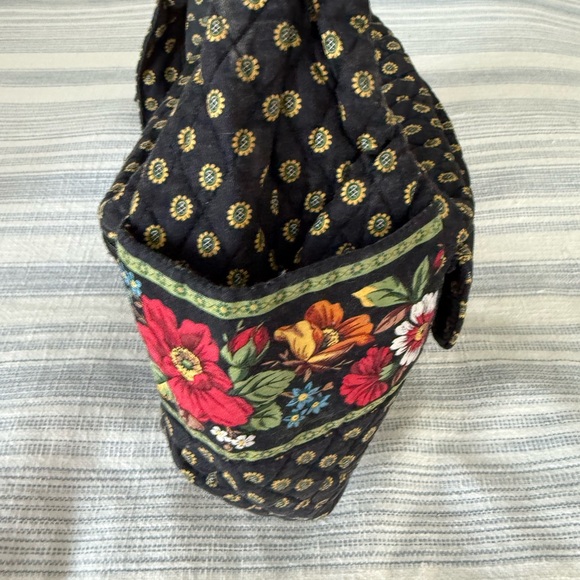 Vera Bradley Black and Yellow Floral Shoulder Bag - Picture 2 of 3
